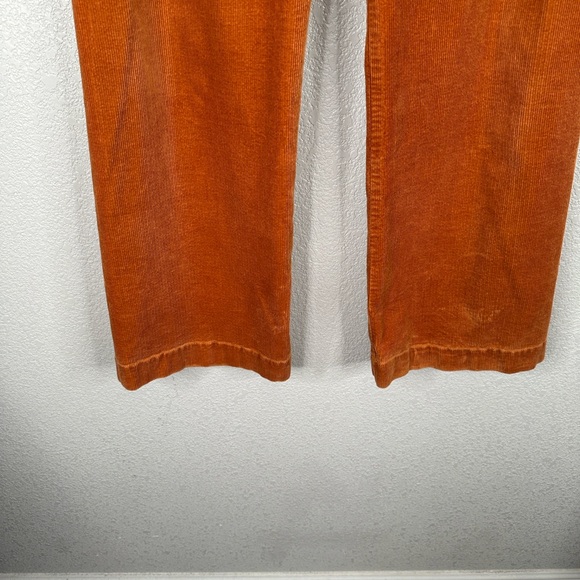Maeve Anthropologie The Colette Orange Classic Corduroy Wide Leg Pants Size 28P - Picture 3 of 9